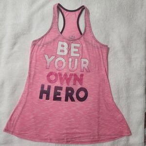 Pink Racerback Sleeveless Tank Top